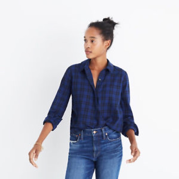 Madewell Wrap-Front Shirt in Arion Plaid - Picture 3 of 7